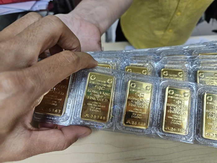 Sáng 3-1, giá vàng miếng SJC thấp nhất 5 tuần qua